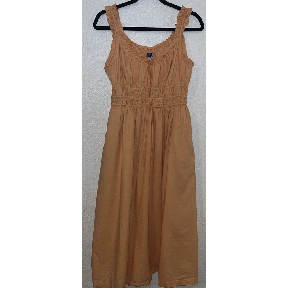 OLD NAVY  Waist-Defined Ruffled Midi Dress -Size M TALL Blossom Petal - Picture 9 of 12
